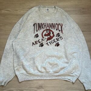 Vintage 90s Tunkhannock Area Tigers Crewneck Sweatshirt Men's XL